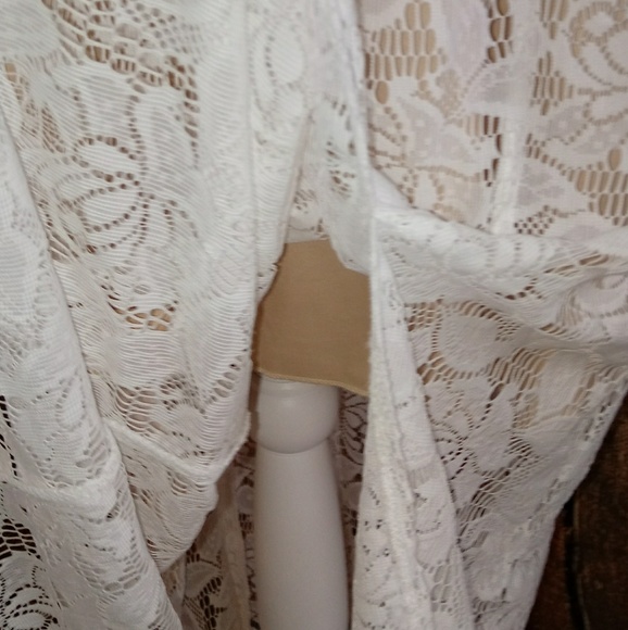 NWT PLUS SIZE 20W Creme Full length dress - Picture 4 of 5